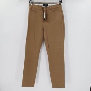 NWT Banana Republic Pants Womens 6 Petite Brown High-Rise Sloan business casual